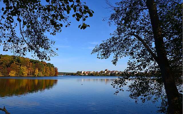 Blick auf den Straussee vor Strausberg