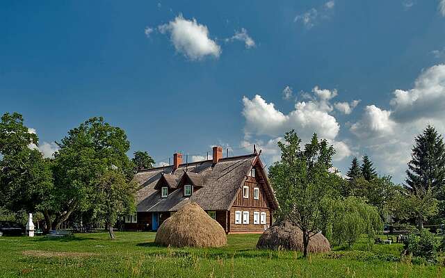 Traditionelles Holzhaus im Spreewald