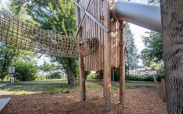 Spielplatz im internationalen Kunst- und Kulturquartier Schiffbauergasse