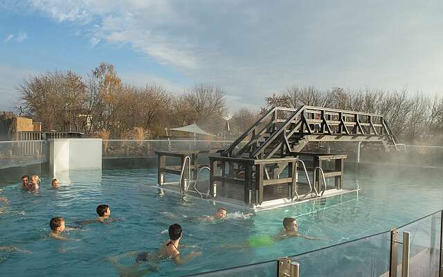 Außenbecken der Spreewelten