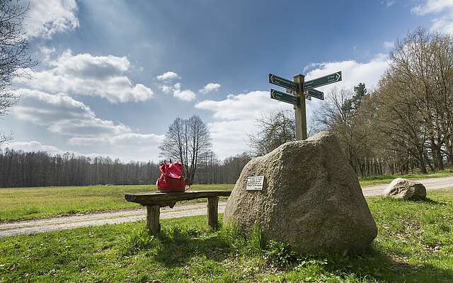 Wegweiser auf Rundweg 41