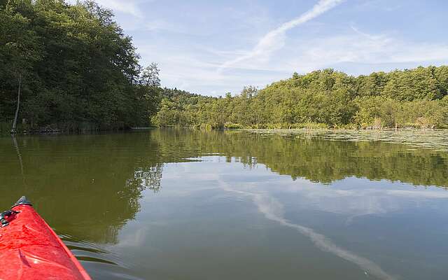 Kanu auf dem Rottstielfließ