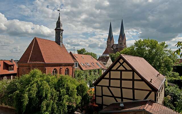 Blick auf die Siechenhauskapelle in Neuruppin
