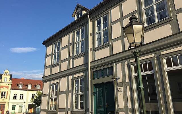 Fachwerkgebäude am Marktplatz Angermünde