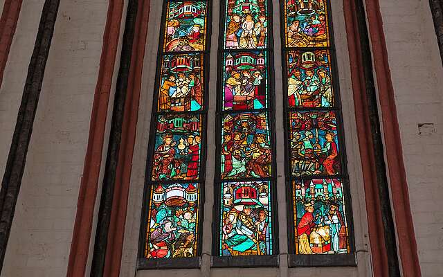 Fenster in der Marienkirche Frankfurt (Oder)