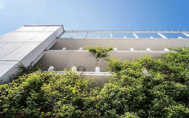 Fassade des Parkhauses